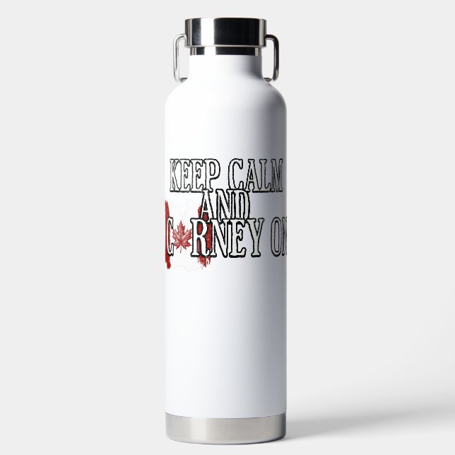 Keep Calm and Carney On Trinkflasche (Vorderseite)
