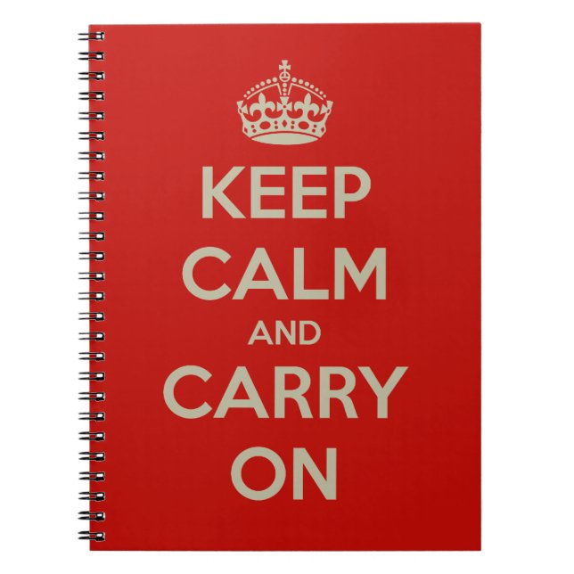 keep-calm-and-carry-on-10613 notizblock (Vorderseite)