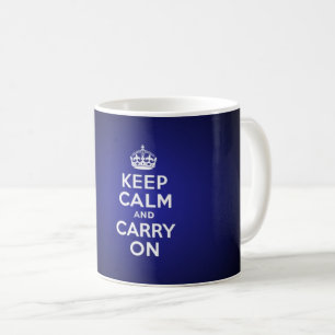Keep calm and carry on kaffeetasse