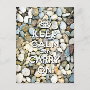 Keep Calm and Carry On Postkarte