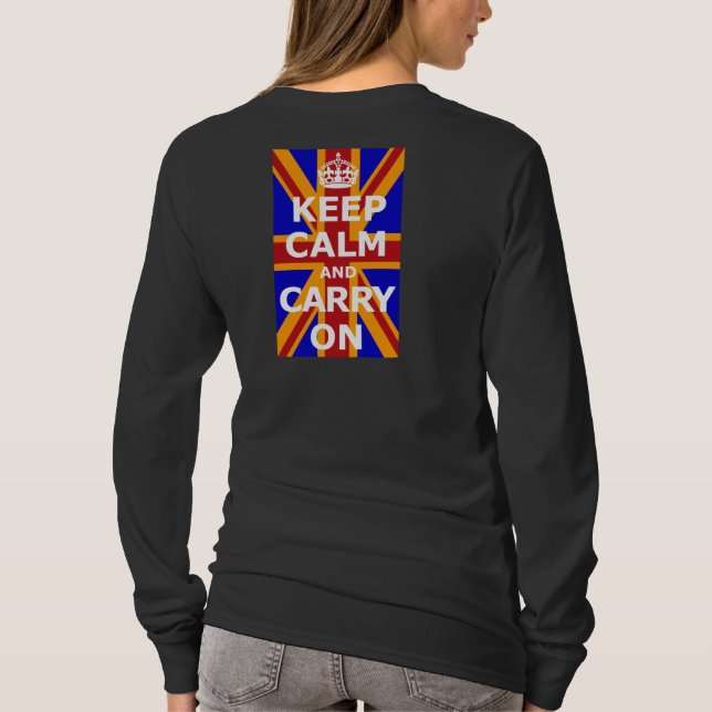 KEEP CALM AND CARRY ON T-Shirt (Rückseite)