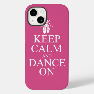 Keep Calm and Dance On Ballerina Shoes Pink iPhone 14 Hülle