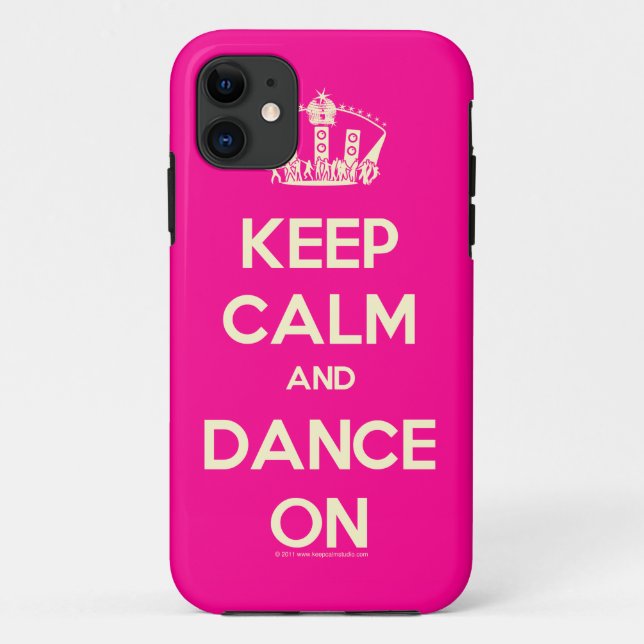 Keep Calm and Dance On Case-Mate iPhone Hülle (Rückseite)