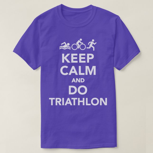 Keep calm and do Triathlon 2 T-Shirt (Design vorne)