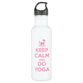 Keep Calm and Do Yoga Edelstahlflasche
