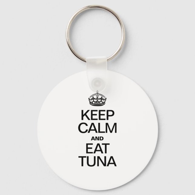 KEEP CALM AND EAT TUNA SCHLÜSSELANHÄNGER (Vorderseite)