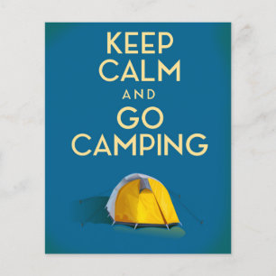 Keep Calm and Go Camping vintage Print