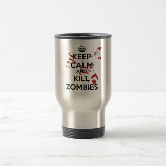 Keep Calm and Kill Zombies Reisebecher