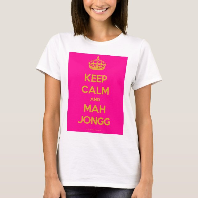 Keep-Calm-And-Mah-Jongg.pdf T-Shirt (Vorderseite)
