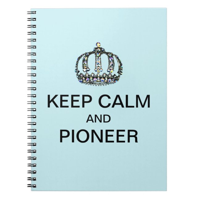 KEEP CALM AND PIONEER PAPER PLATES NOTIZBLOCK (Vorderseite)