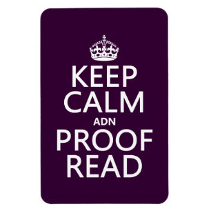 Keep Calm 'and' Profread (DNA) Magnet
