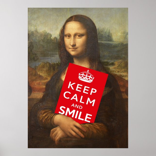 Keep Calm And Smile Poster (Vorne)