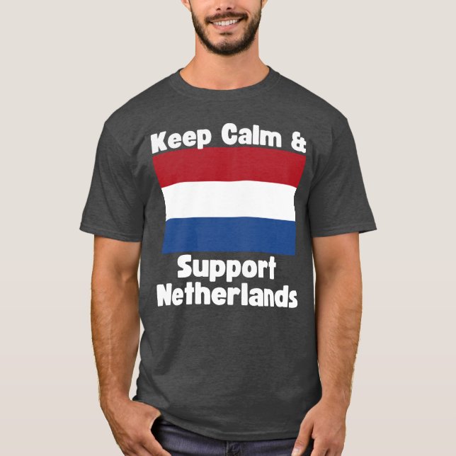 Keep Calm and Support Netherlands boy T-Shirt (Vorderseite)