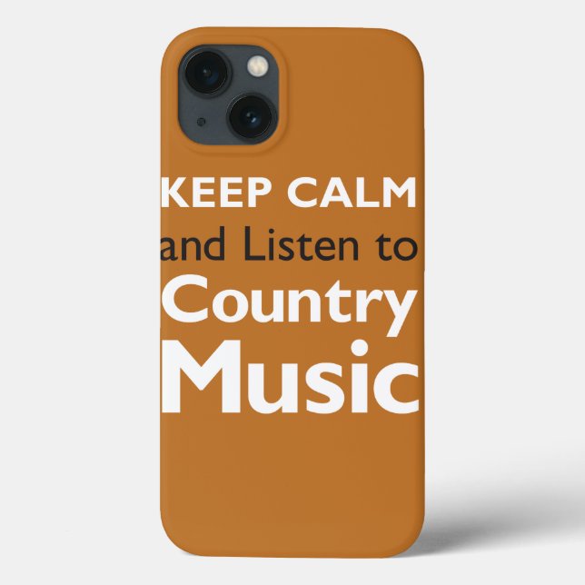 Keep Calm Country Case-Mate iPhone Hülle (Rückseite)