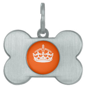 KEEP CALM CROWN Icon on Orange Customize This Tiermarke