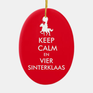Keep Calm en Vier Sinterklaas Ornament