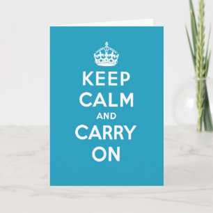 Keep Calm Grußkarte Karte