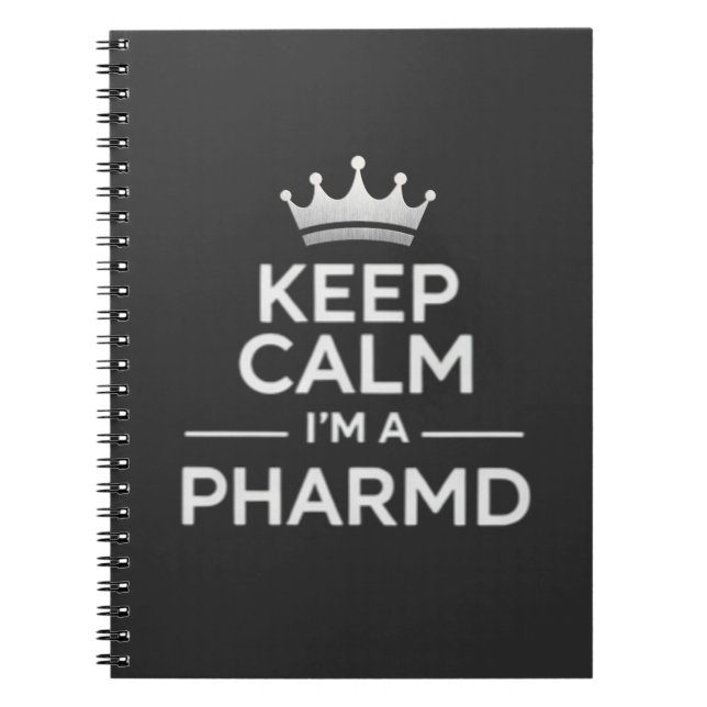 Keep Calm I’m a PharmD Funny Pharmacy Notizblock (Vorderseite)