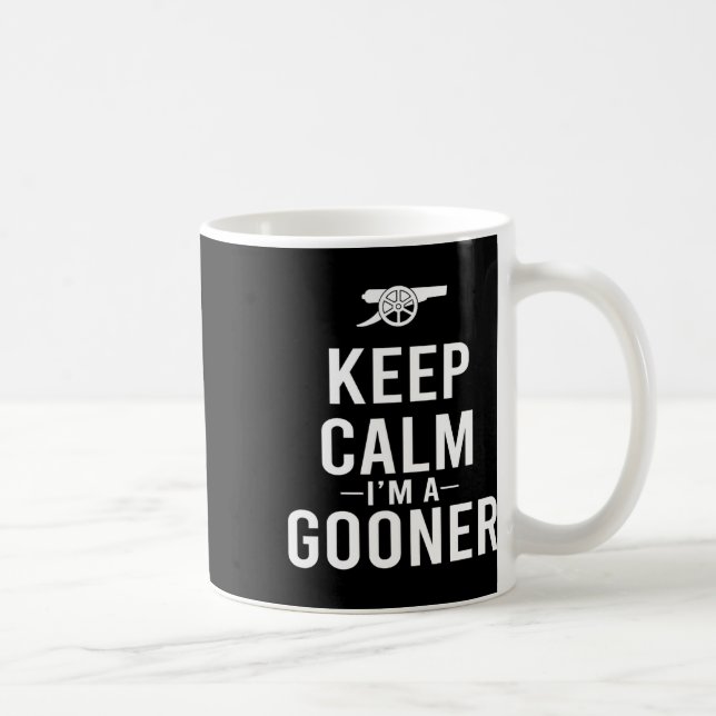 Keep Calm I'm A Gooner Jersey  Kaffeetasse (Rechts)
