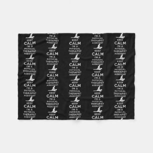 Keep calm I'm a Physical Therapist Assistant  Fleecedecke