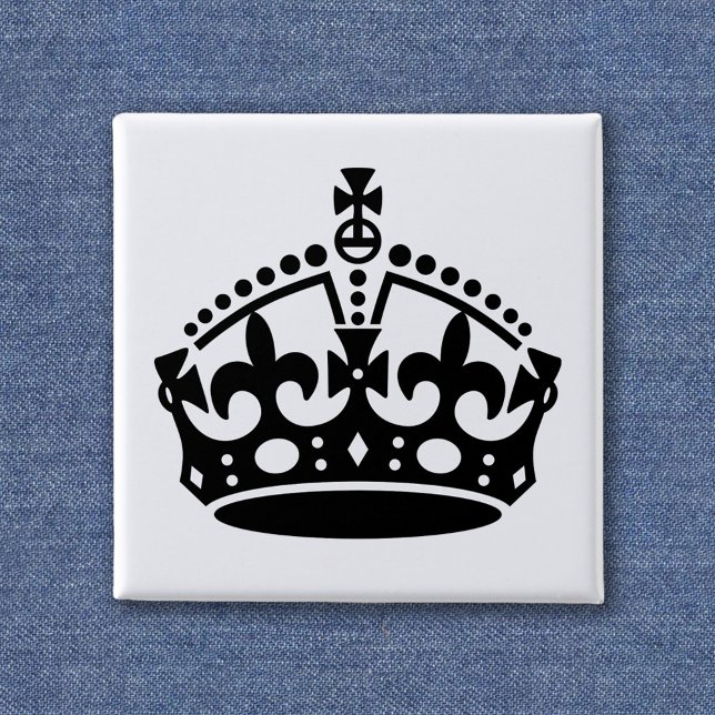 Keep Calm Kronen Vorlage Button (Von Creator hochgeladen)