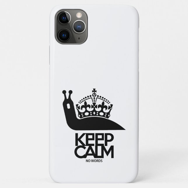 KEEP CALM NO WORDS BY MASANSER Case-Mate iPhone HÜLLE (Rückseite)
