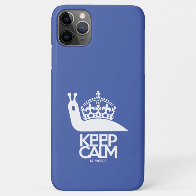 KEEP CALM NO WORDS BY MASANSER Case-Mate iPhone HÜLLE (Rückseite)