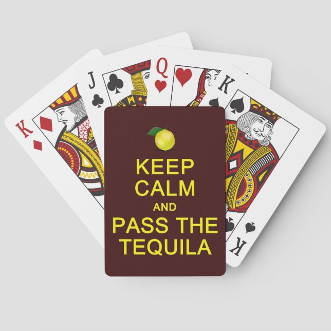 Keep Calm & Pass The Tequila playing cards Spielkarten (Rückseite)