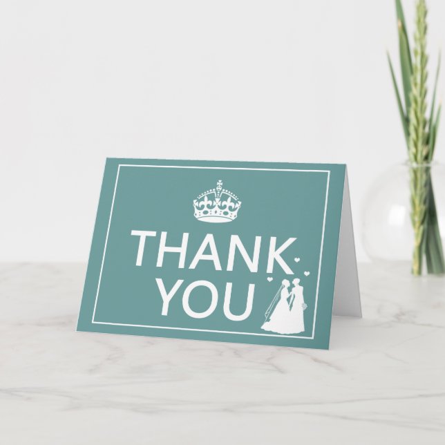 Keep Calm Style Thank You Card Dankeskarte (Vorderseite)