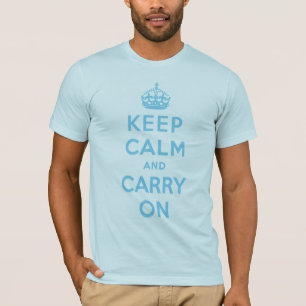 keep_calm_trans_blue_10x10 T-Shirt