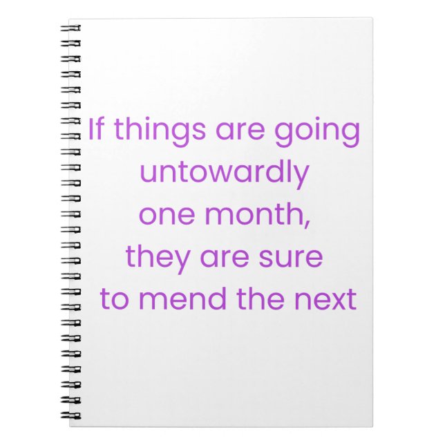 Keep calm, wait till next month notizblock (Vorderseite)