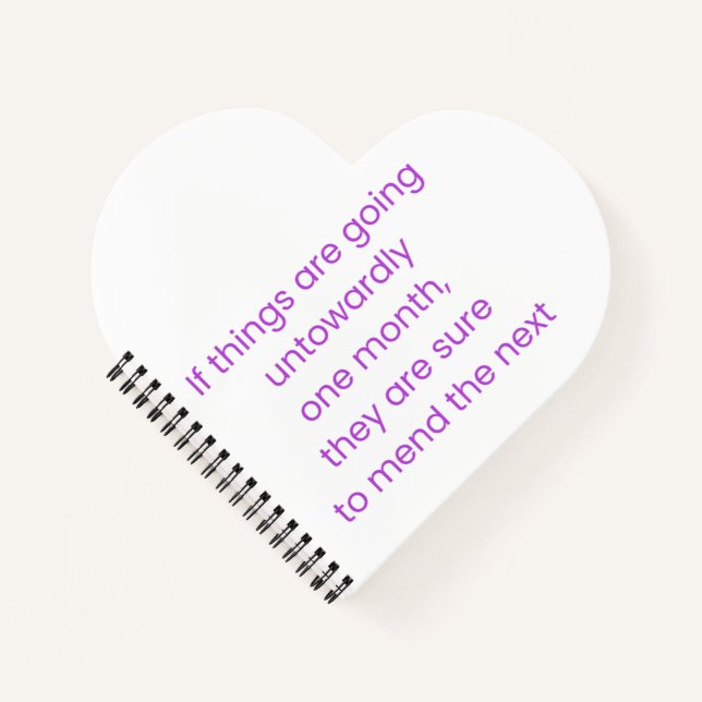 Keep calm, wait till next month notizbuch (Vorderseite)