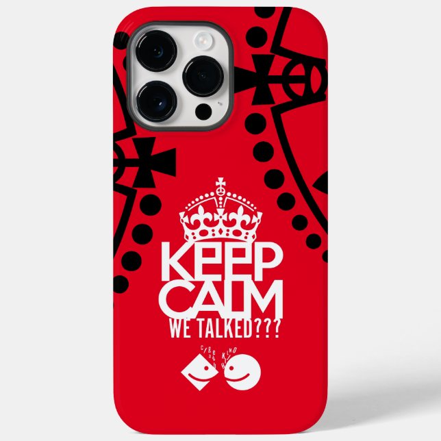 KEEP CALM WE TALKED? HABLAMOS?? BY MASANSER Case-Mate iPhone HÜLLE (Rückseite)