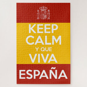 Keep Calm y que viva España Puzzle