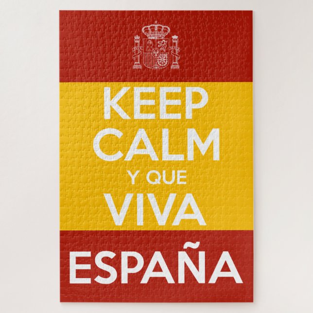 Keep Calm y que viva España Puzzle (Vertikal)