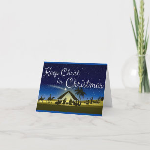Keep Christ in Christmas Karte