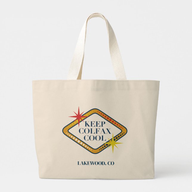 Keep Colfax Cool Jumbo Tote Bag Jumbo Stoffbeutel (Rückseite)