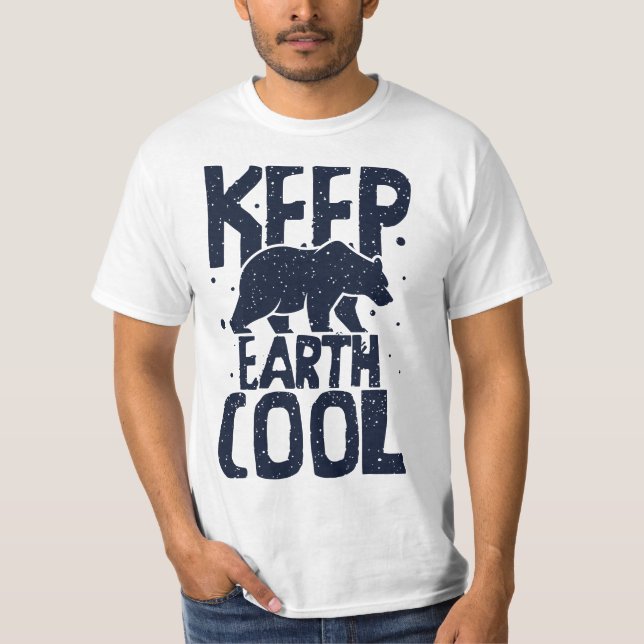 Keep Earth Cool Protect Save World Hour Day Earth  T-Shirt (Vorderseite)