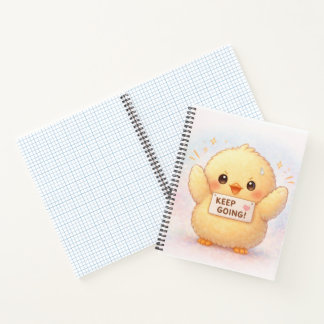 Keep Going Cute Chick Notebook Notizbuch
