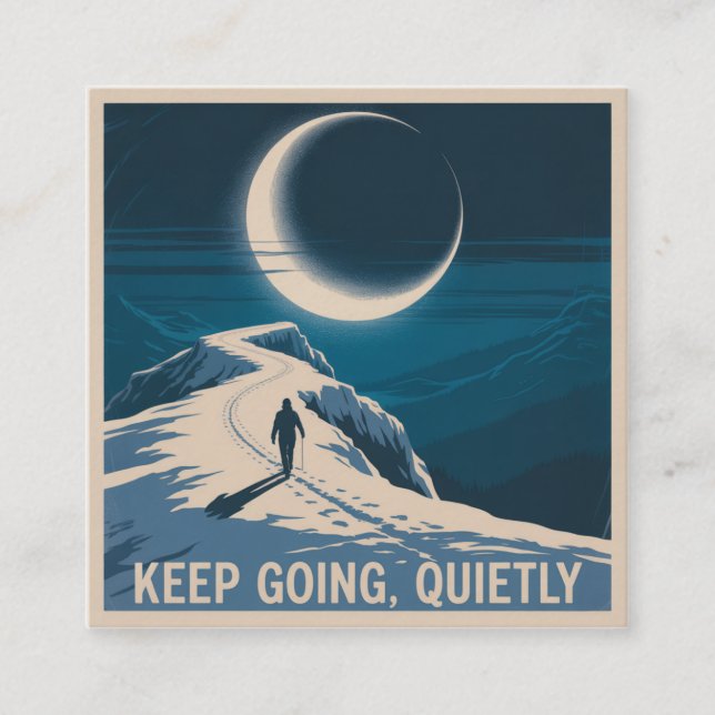 Keep Going, Quietly Telefonnummerkarte (Vorderseite)