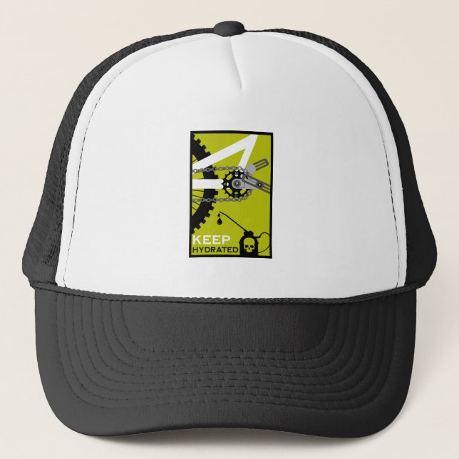 Keep Hydrated Bike Truckerkappe (Vorderseite)