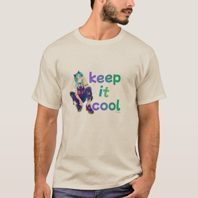 Keep It Cool Anime T-Shirt (Vorderseite)