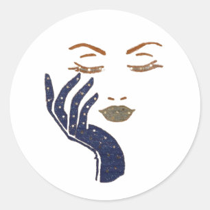 KEEP IT CUTE SERIE - NAVYBLAU RUNDER AUFKLEBER