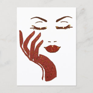KEEP IT CUTE SERIE -ROT POSTKARTE