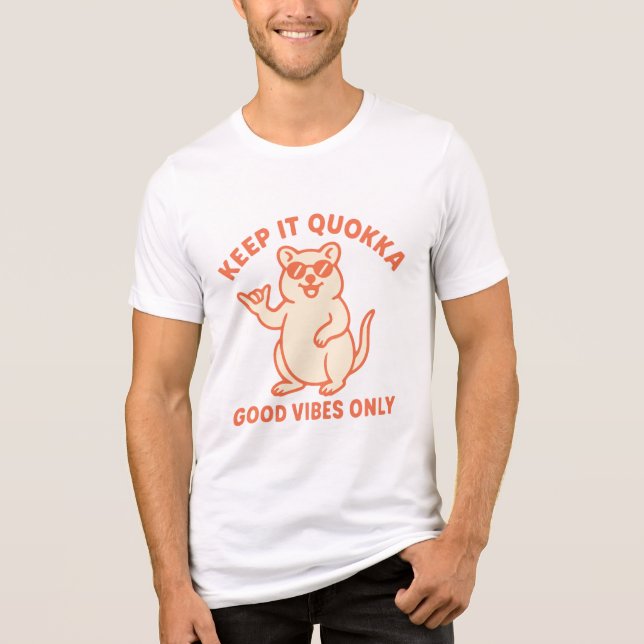 Keep It Quokka Tri-Blend Shirt (Vorderseite)