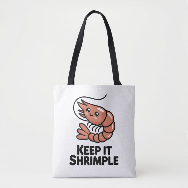 Keep It Shrimple Kawaii Garnele (Vorderseite)