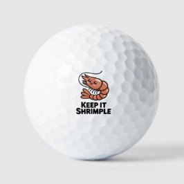 Keep It Shrimple Kawaii Garnele Golfball