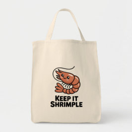 Keep It Shrimple Kawaii Garnele Tragetasche