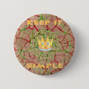 Keep It Simple: Cracked Earth Royal Clarity Art Button