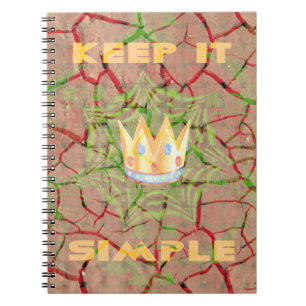 Keep It Simple: Cracked Earth Royal Clarity Art Notizblock